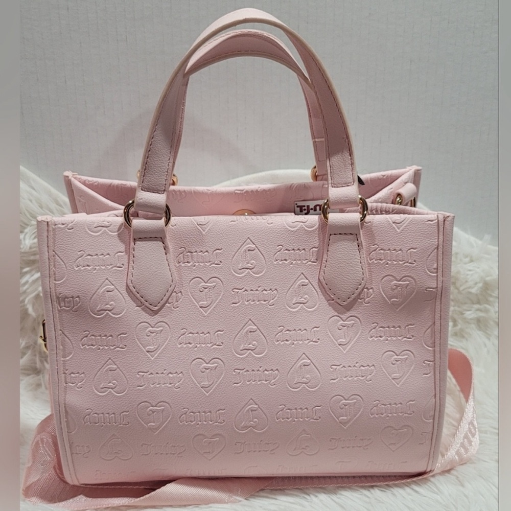 Juicy Couture Upgrade U Mini Tote Powder Blush Bag  New with tags $99 - Picture 3 of 7